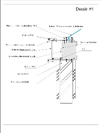 Special box for mounting the tension  film and the lighting of LEDs